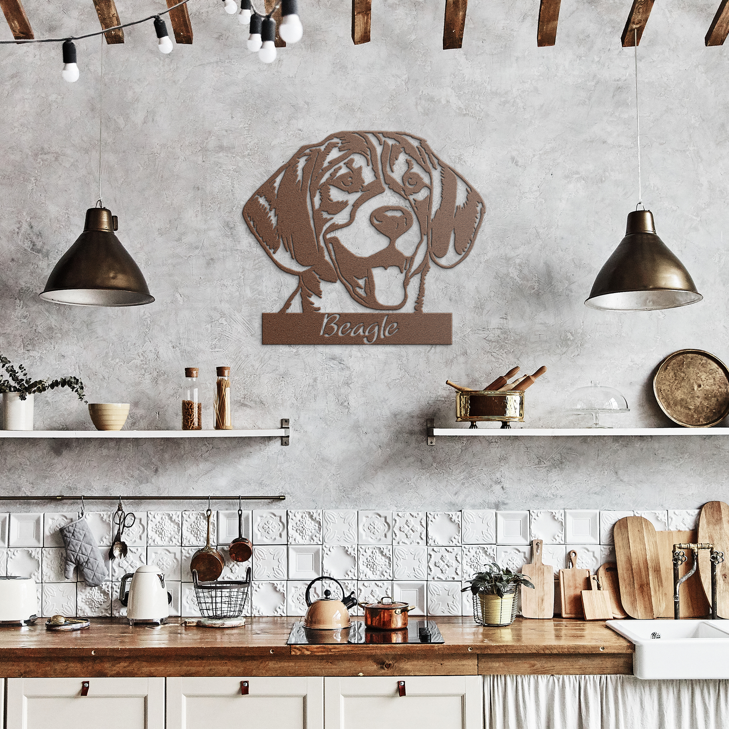Beagle Metal Sign