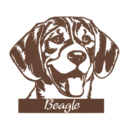 Beagle Metal Sign