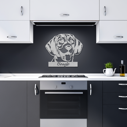 Beagle Metal Sign