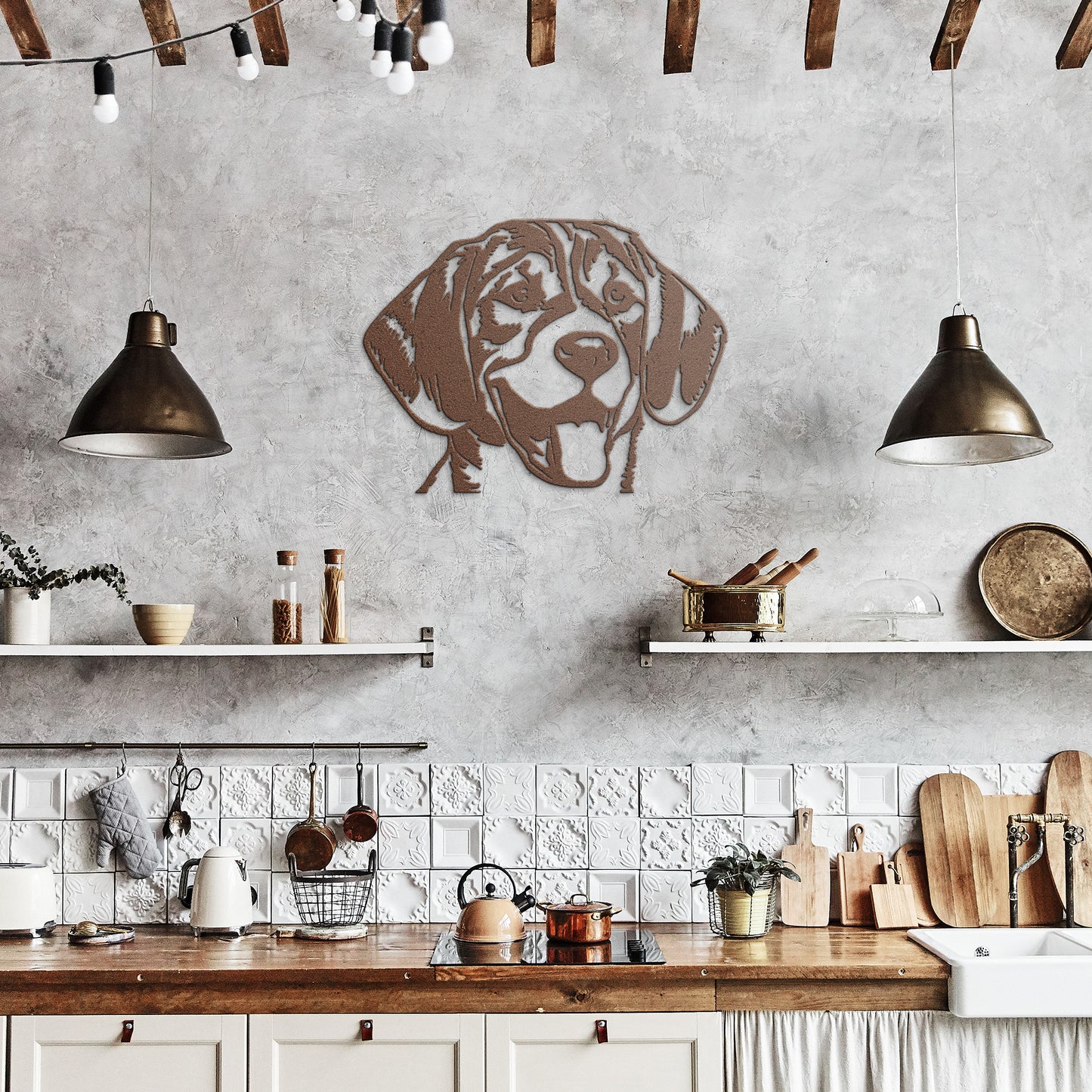 Beagle Metal Sign