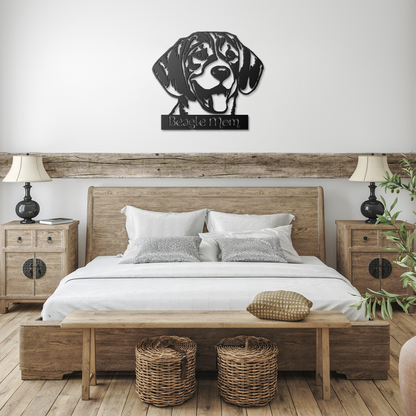 Beagle Metal Sign