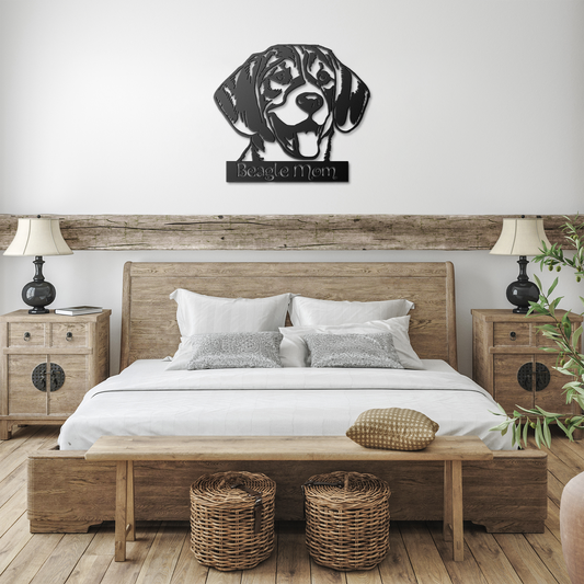 Beagle Metal Sign
