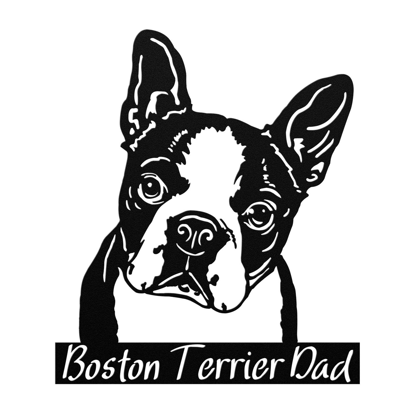 Boston Terrier Metal Sign