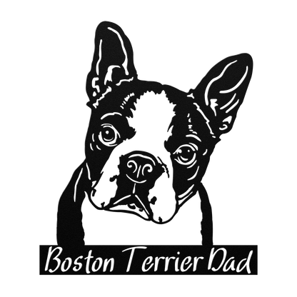 Boston Terrier Metal Sign