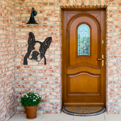 Boston Terrier Metal Sign
