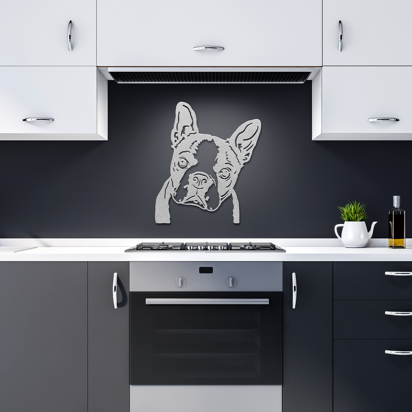 Boston Terrier Metal Sign