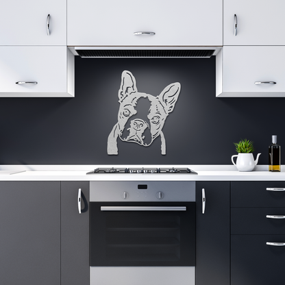 Boston Terrier Metal Sign