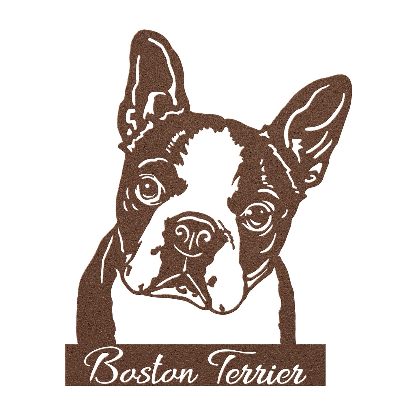 Boston Terrier Metal Sign