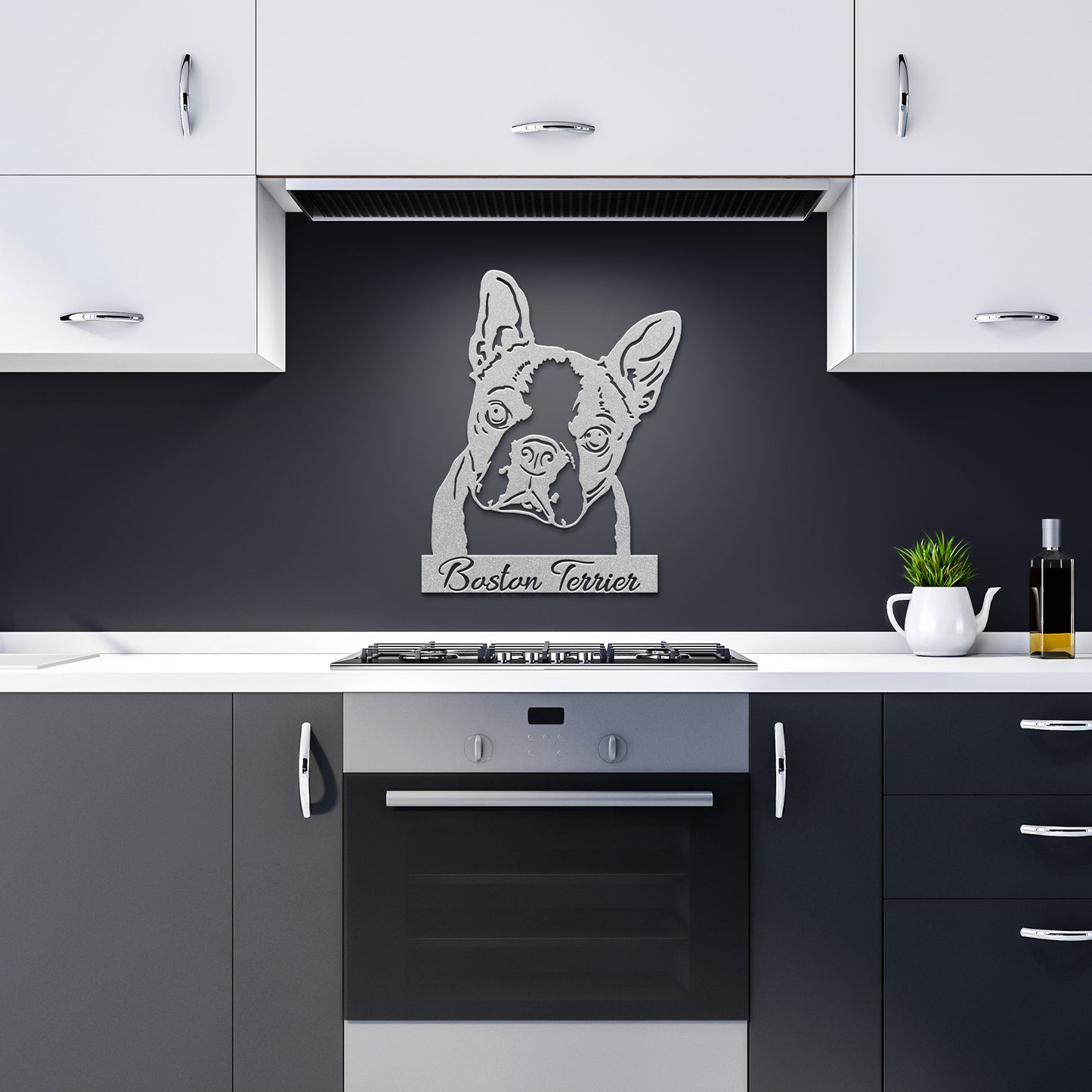 Boston Terrier Metal Sign