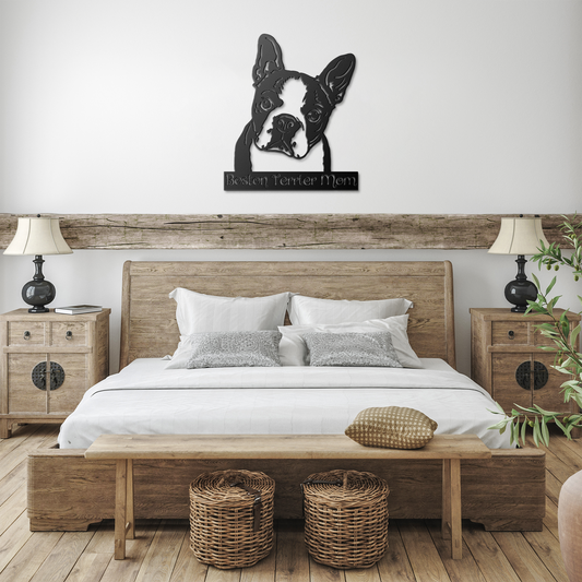 Boston Terrier Metal Sign