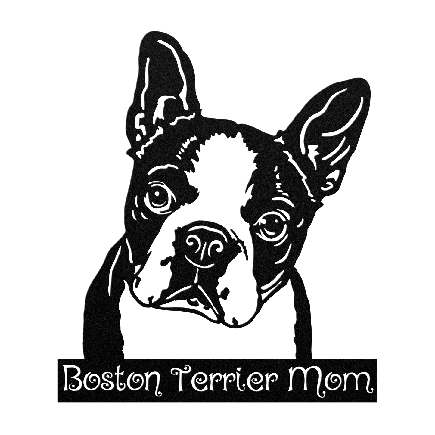 Boston Terrier Metal Sign