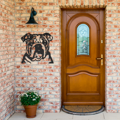 Bulldog Metal Sign