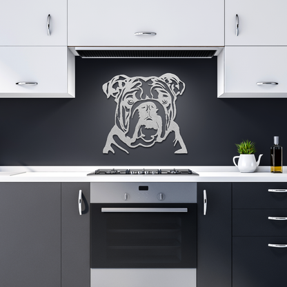 Bulldog Metal Sign