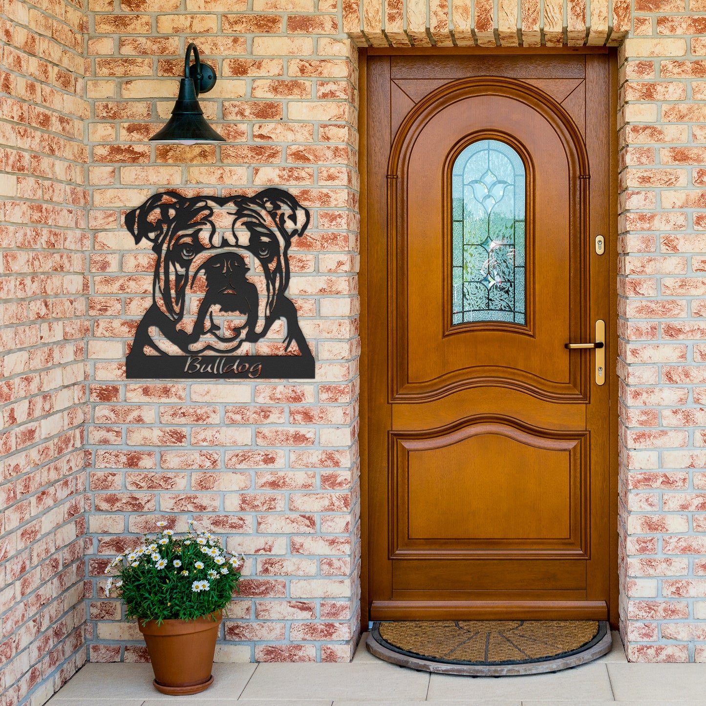 Bulldog Metal Sign