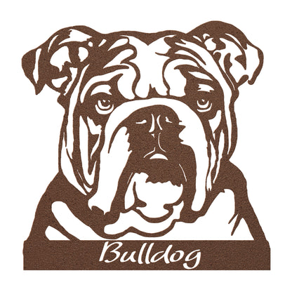 Bulldog Metal Sign