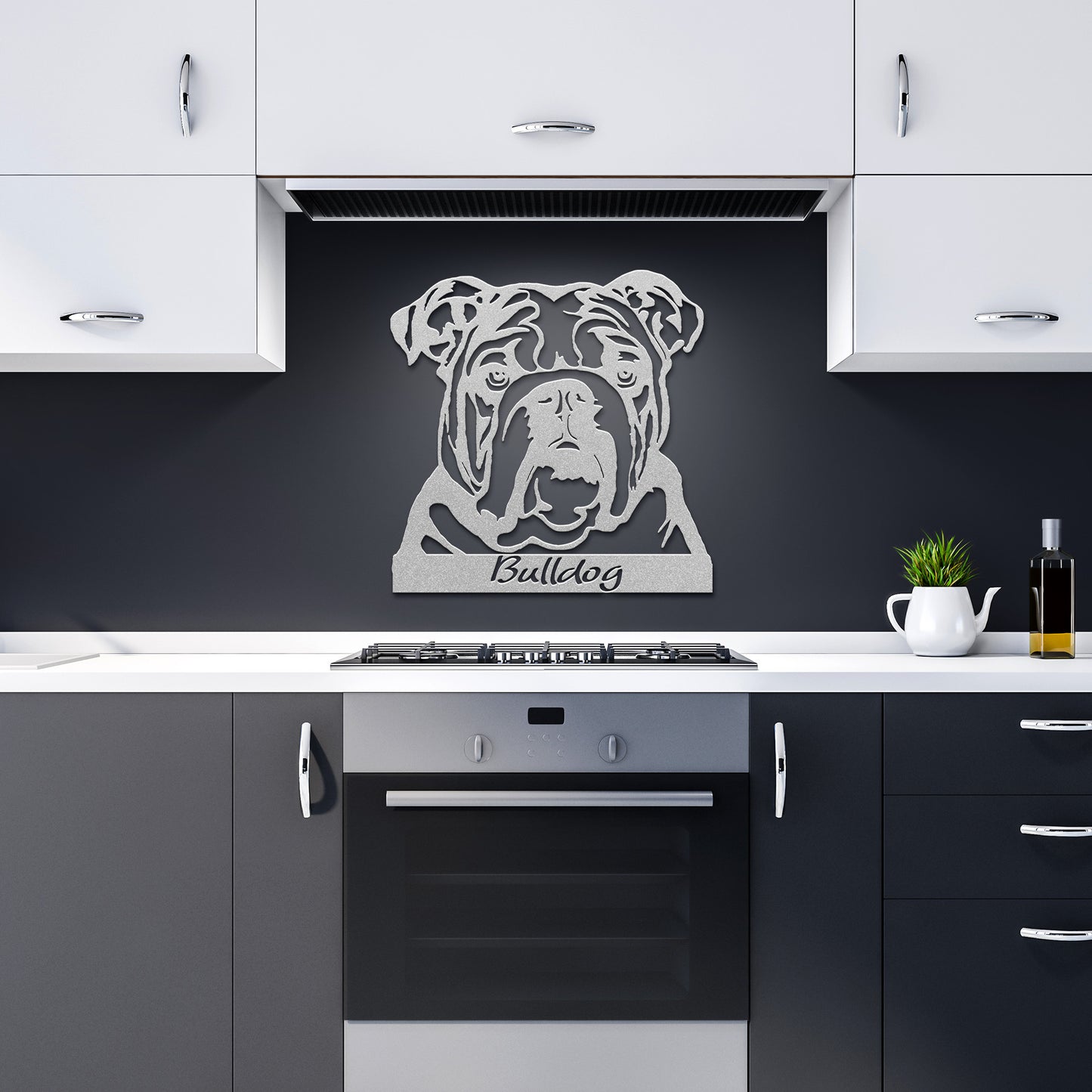 Bulldog Metal Sign