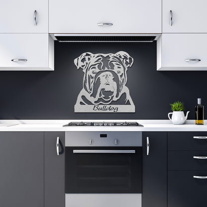 Bulldog Metal Sign