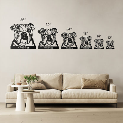 Bulldog Metal Sign