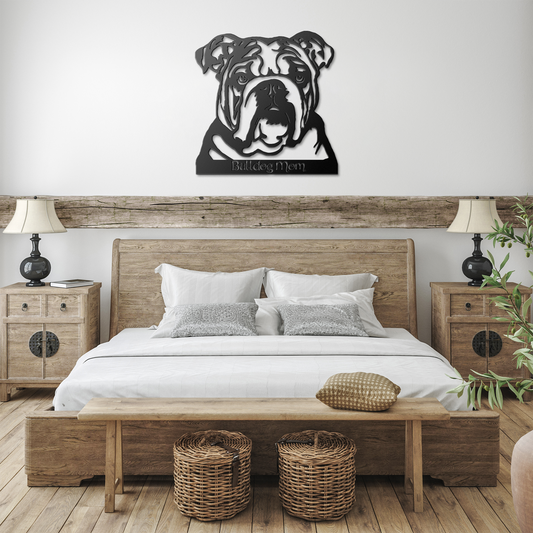 Bulldog Metal Sign