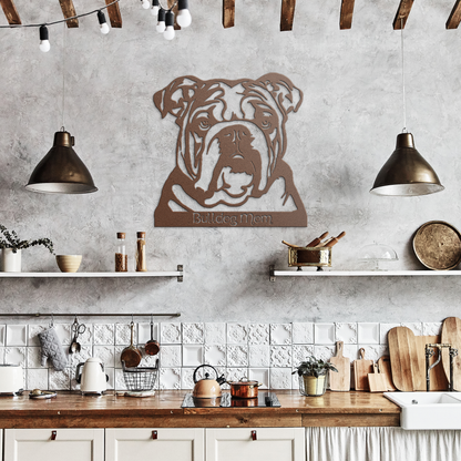 Bulldog Metal Sign