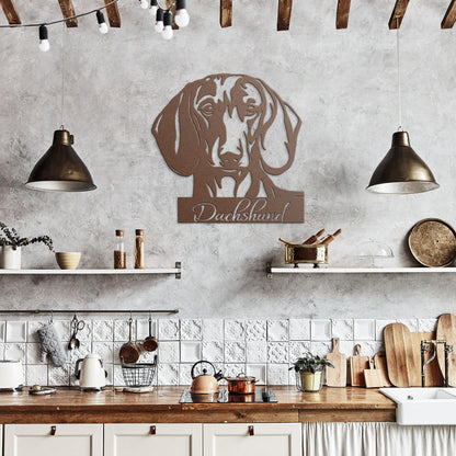 Dachshund Metal Sign