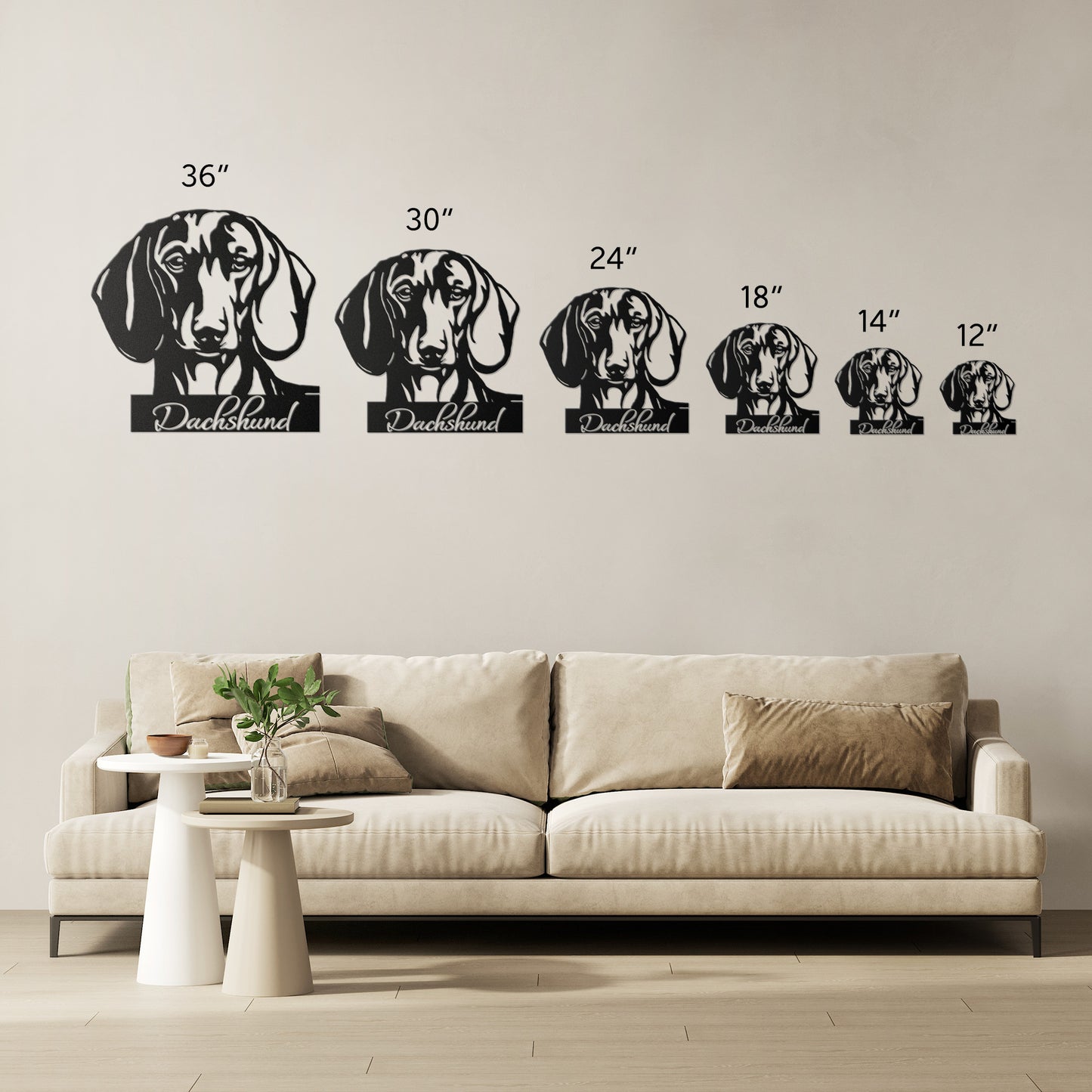 Dachshund Metal Sign