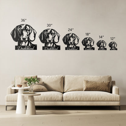 Dachshund Metal Sign