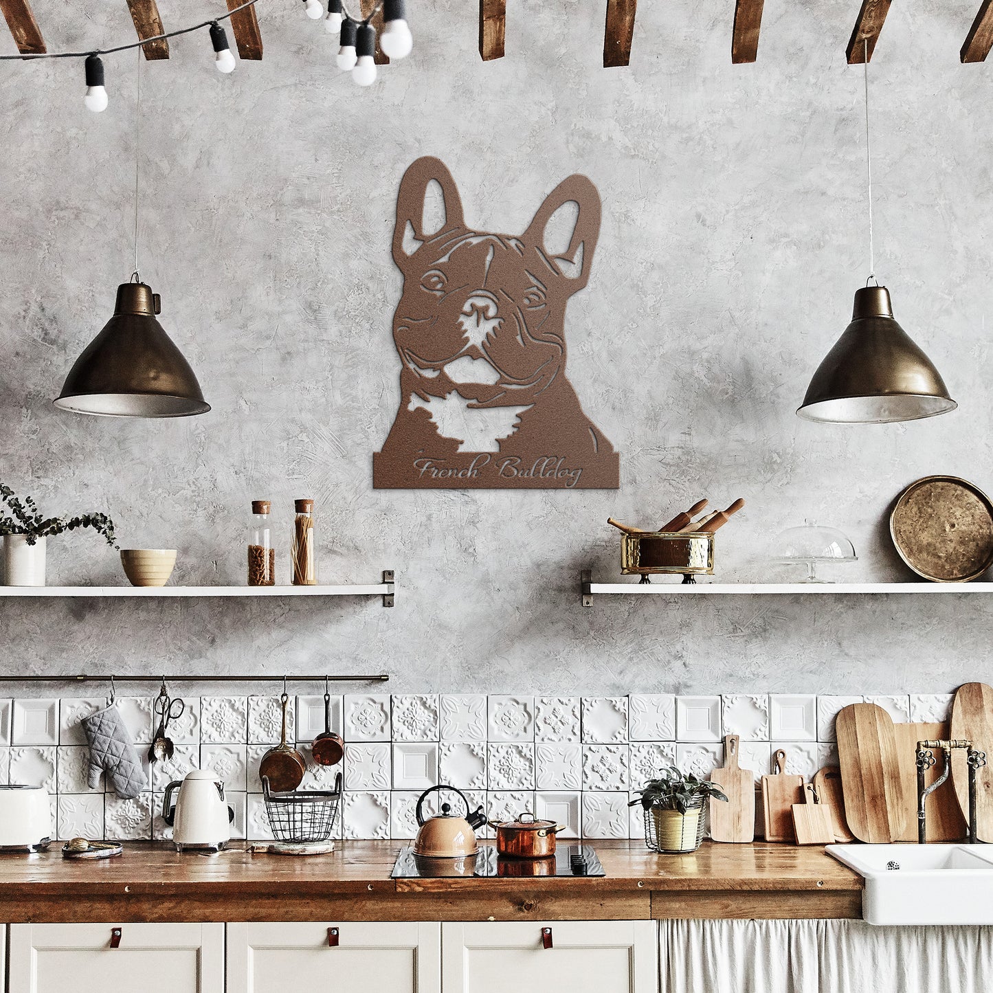 French Bulldog Metal Sign