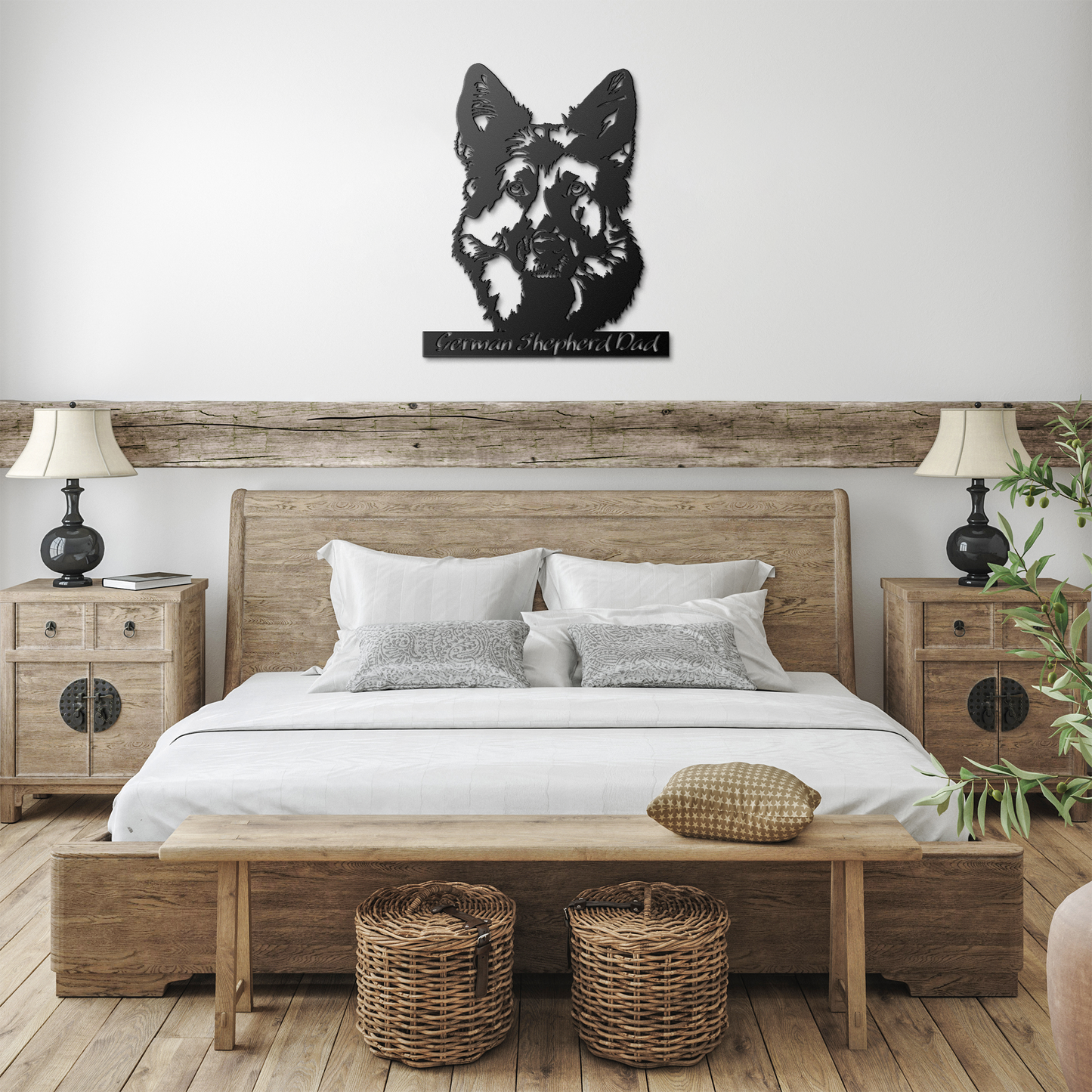 German Shepherd Metal Sign