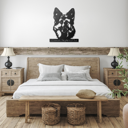 German Shepherd Metal Sign