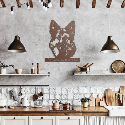 German Shepherd Metal Sign
