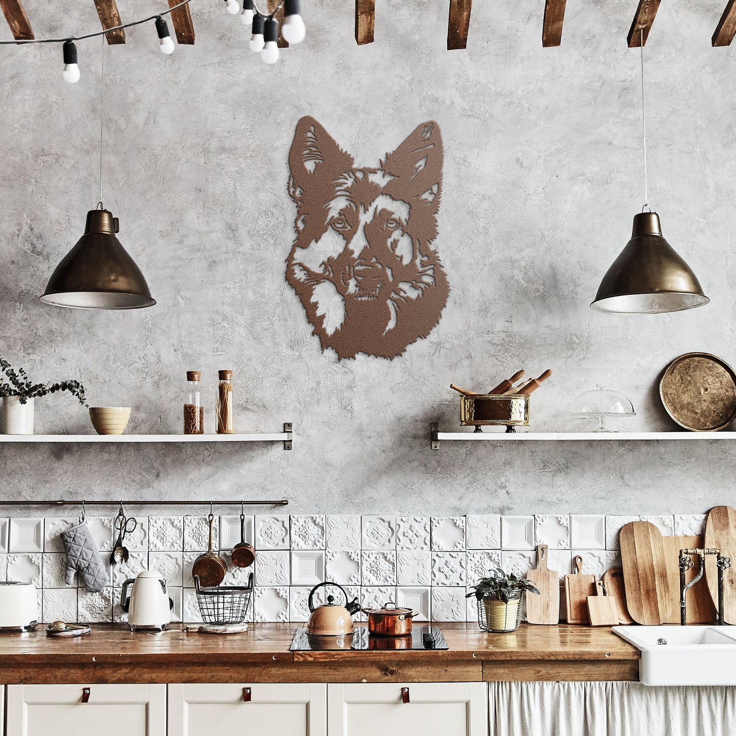 German Shepherd Metal Sign