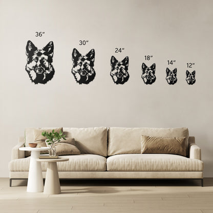 German Shepherd Metal Sign
