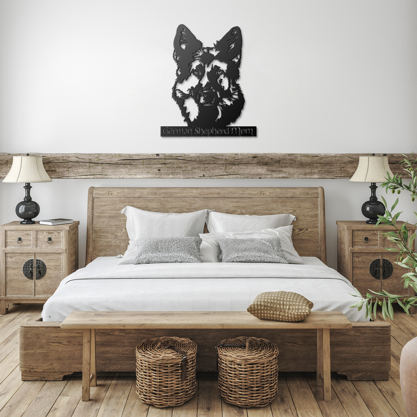 German Shepherd Metal Sign