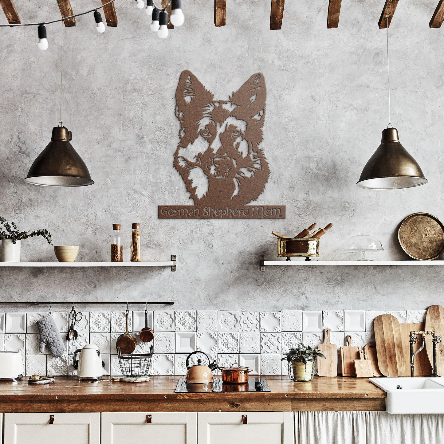 German Shepherd Metal Sign