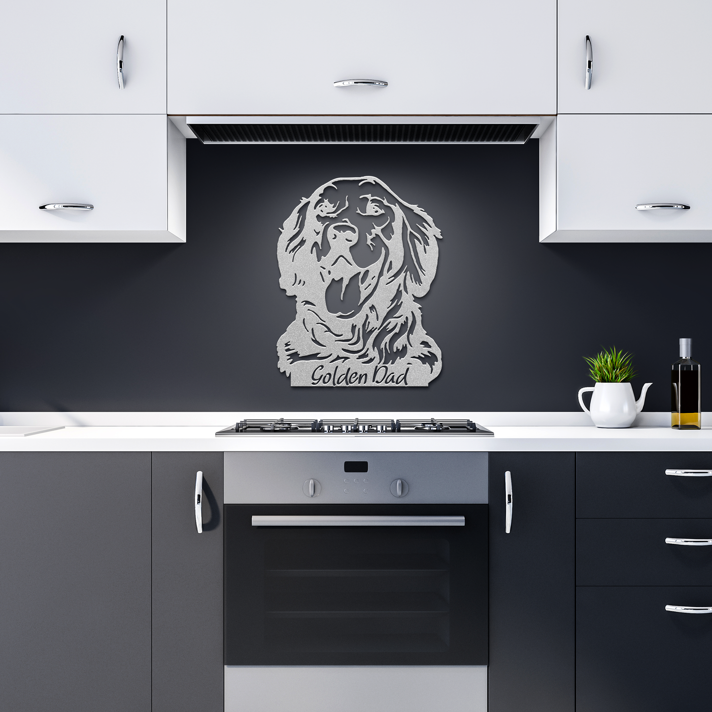 Golden Retriever Metal Sign