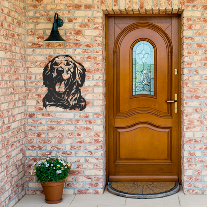 Golden Retriever Metal Sign