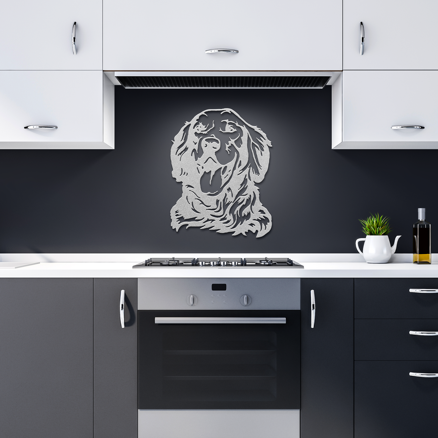 Golden Retriever Metal Sign