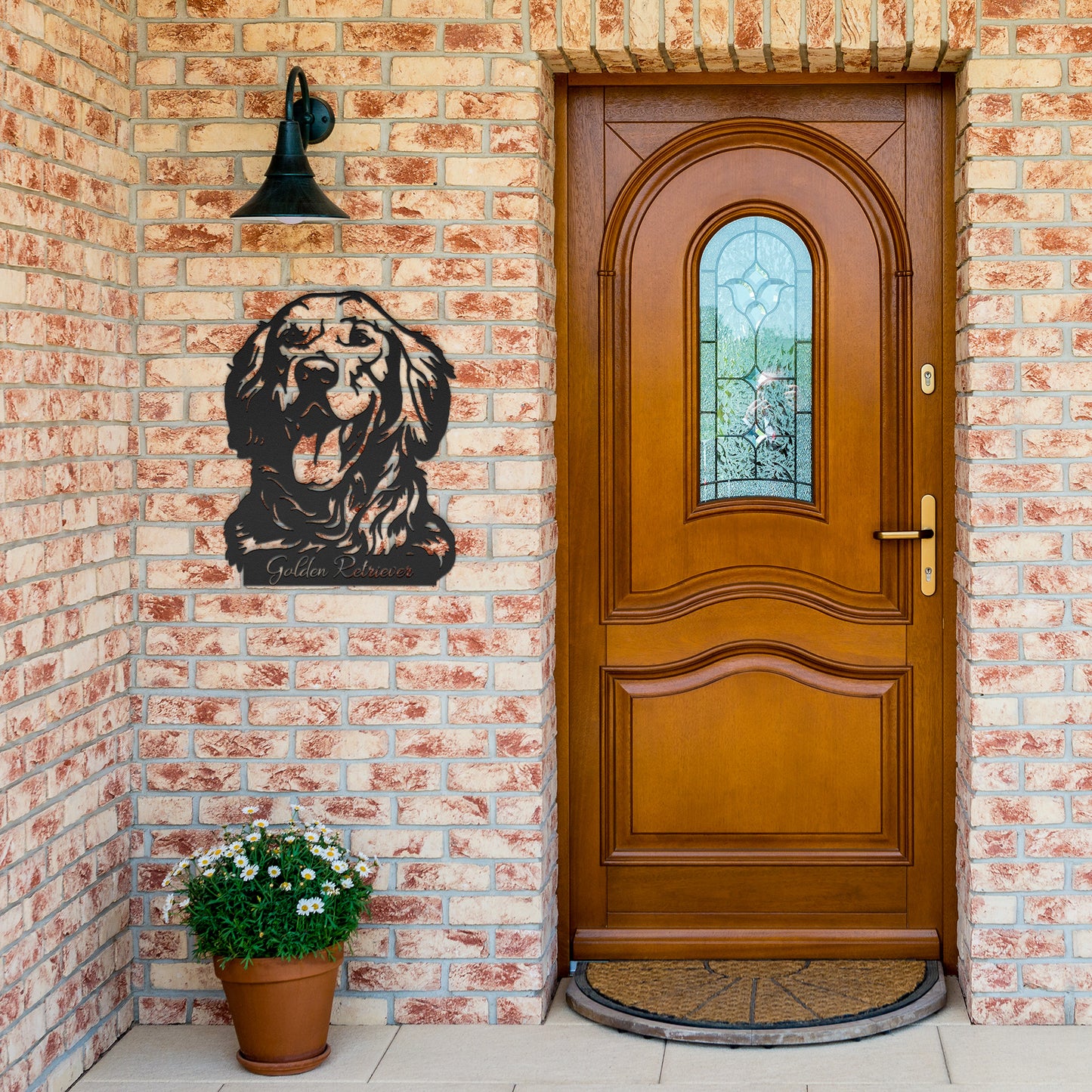 Golden Retriever Metal Sign