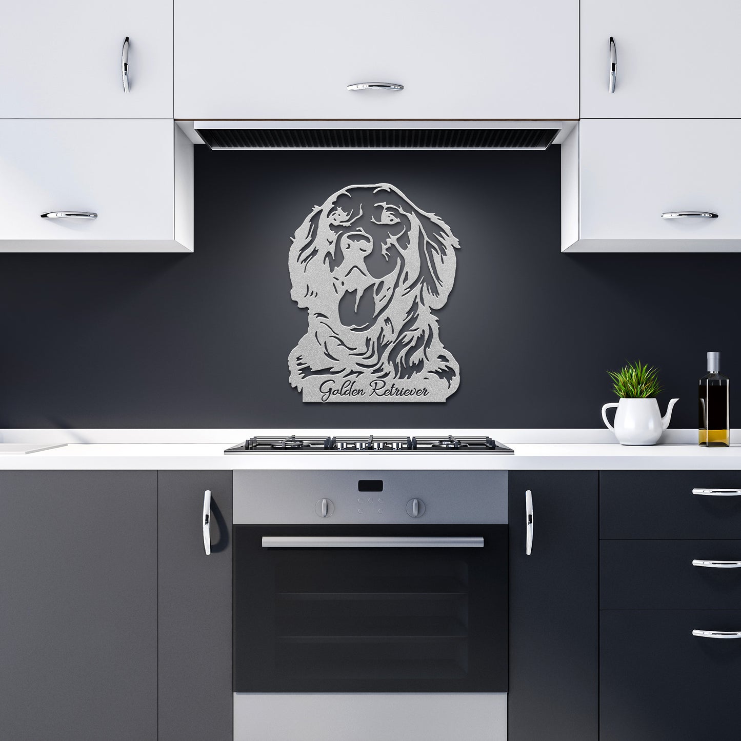 Golden Retriever Metal Sign