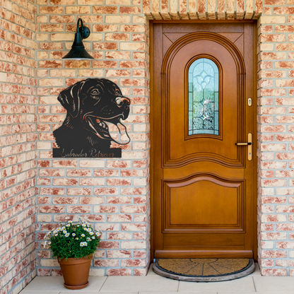 Labrador Retreiver Metal Sign