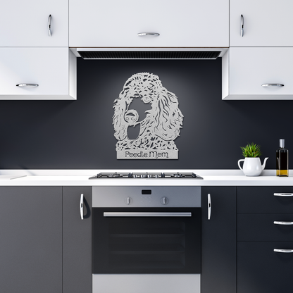 Standard Poodle Metal Sign