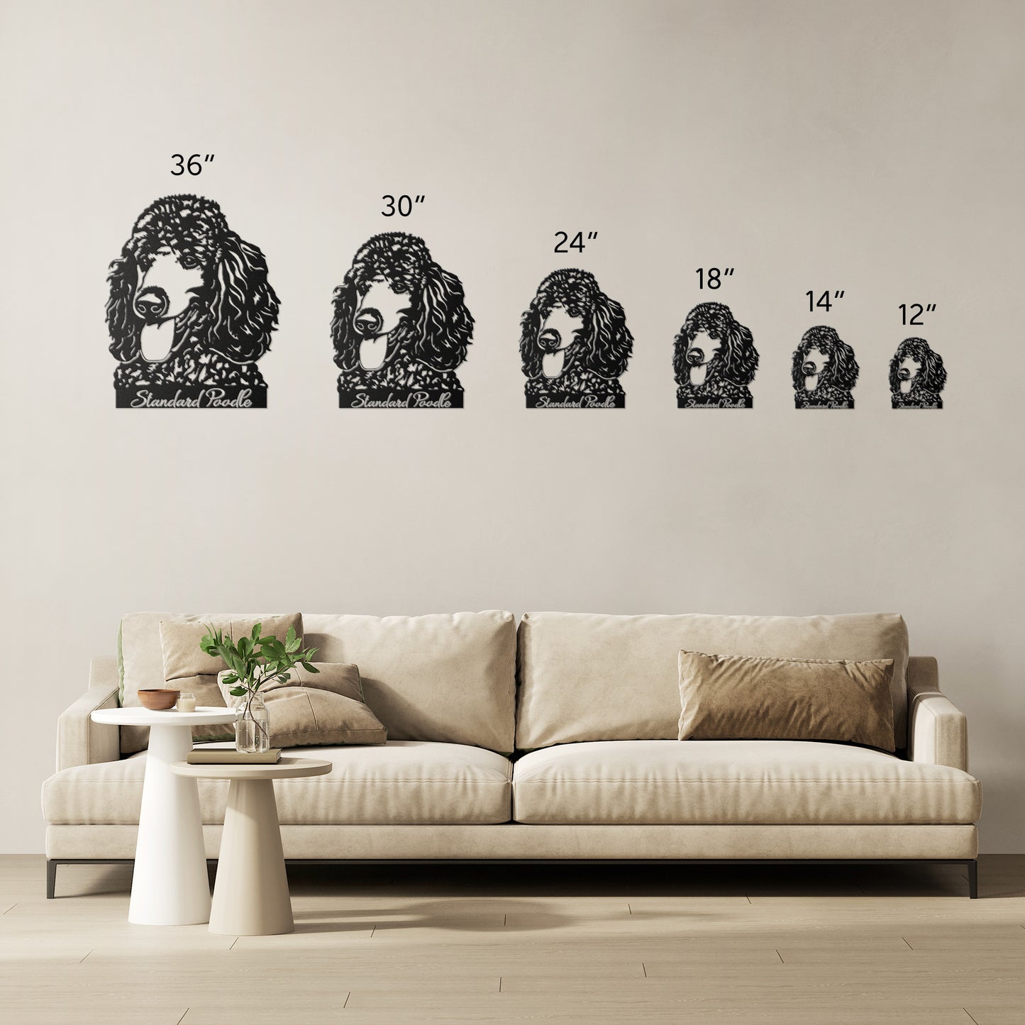 Standard Poodle Metal Sign
